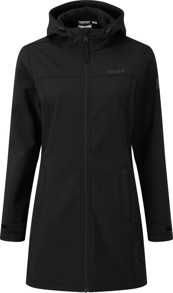 TOG24 - "Keld" Softshelljacke Lang für Damen TG284 (42 DE) (Schwarz)