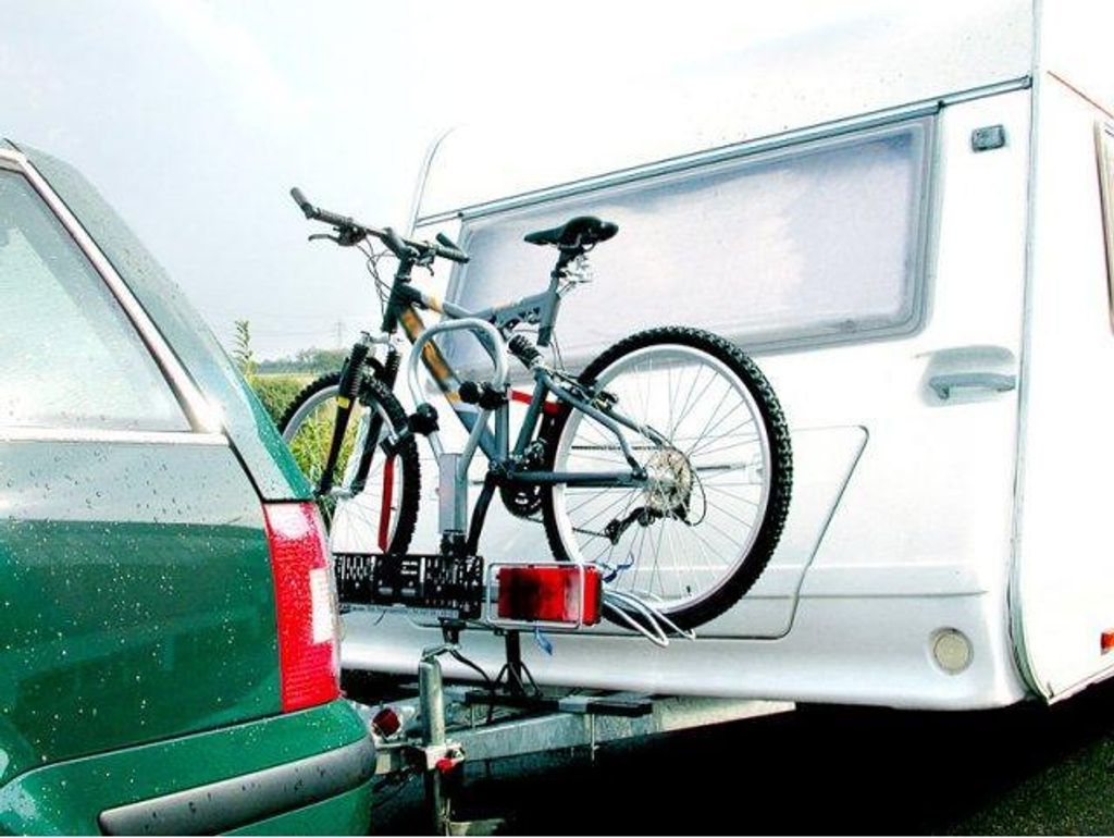 LAS 11405 Fahrradträger-Adapter, Deichsel-Fahrradträger, für Wohnwagen, 75,5 x 23 x 7 cm, Schwarz