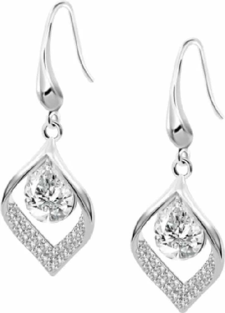 Orecchini A Perno In Argento 925 Beginnings: Motivo A Strisce Colorate, Con Biglietto E Sacchetto Regalo, Ipoallergenici