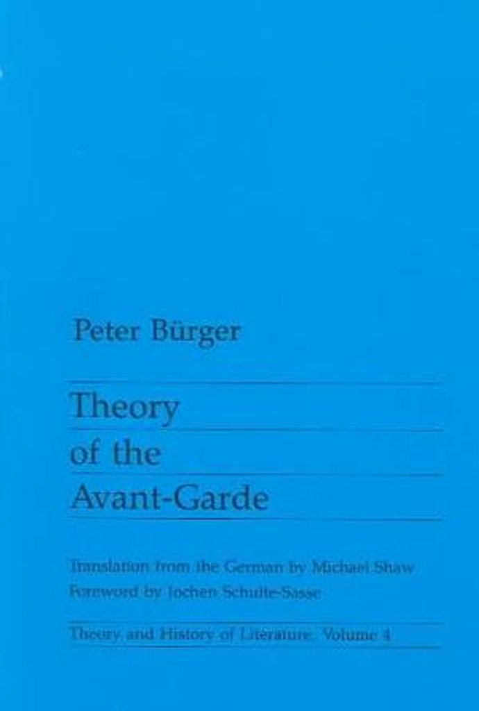 Theory Of The Avant-Garde