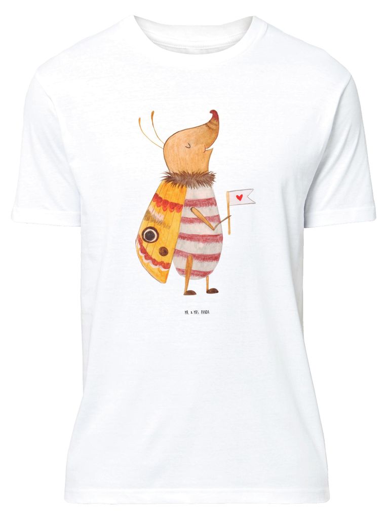 Mr. & Mrs. Panda Tshirt Nachtfalter Fähnchen - Weiß - Geschenk, Lustige Sprüche, Spruch Witzig, oberteil, Shirt, Käfer, Lustig, Niedlich, T-Shi...