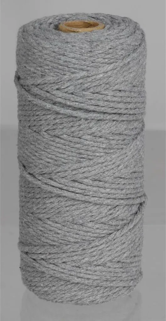 Fil Macramé 3mm Coton Anti-Effilochage pour Créations DIY Réussies 20x