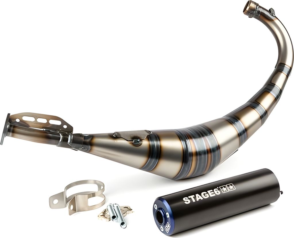 Marmitta Stage6 Streetrace Cnc Blu Nero Derbi / Am6 Immagine del prodotto 