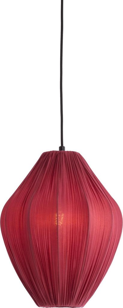 Light & Living - hängeleuchte - Verita - rot - textil - Ø 31cm - E27 - 2993417