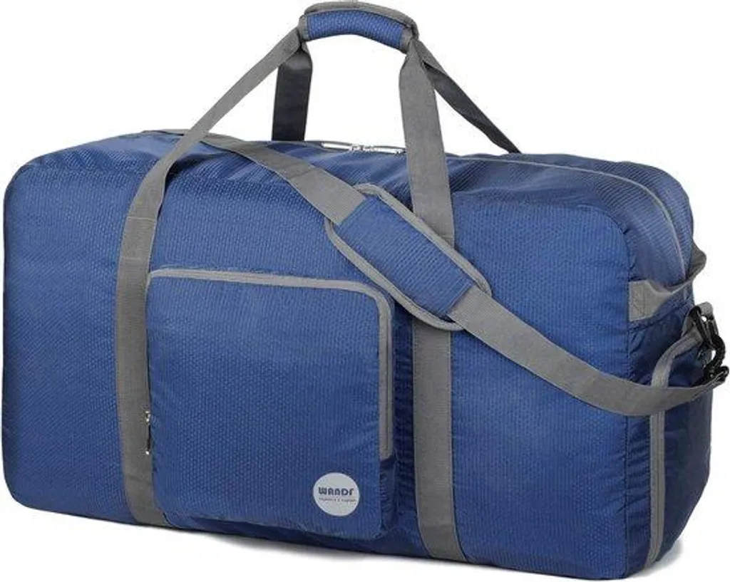 Petit sac de sport bleu pliable pour fitness yoga ou week-end 20L