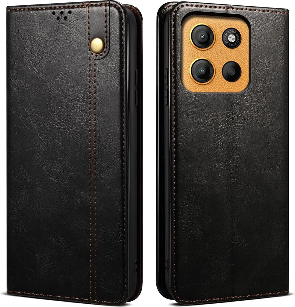 Cover Motorola Moto G15: Flip Portafoglio con Protezione TPU e Stand
