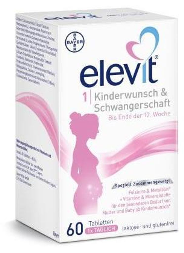 Elevit 1 Tabletki na płodność i ciążę 1X60 St Zdjęcie produktu 