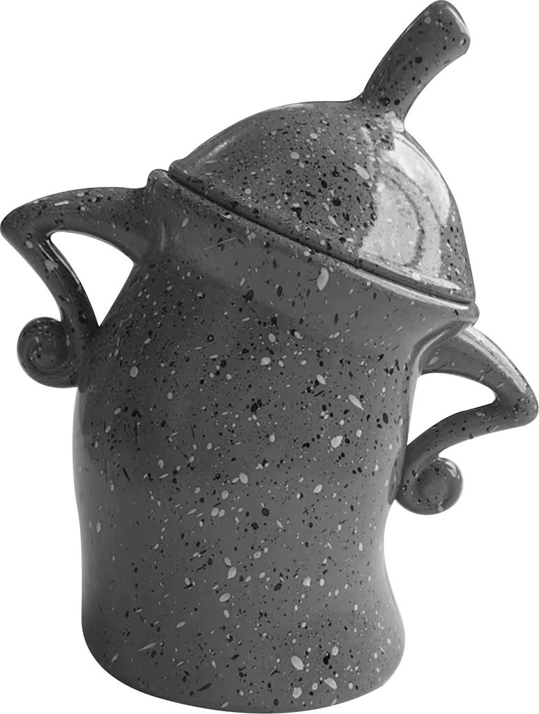 Kanister mit Einstellung Drop resistant PVC Haltbarkeit Food Canisters Deckel Desktop -Tasse für Halloween Grey