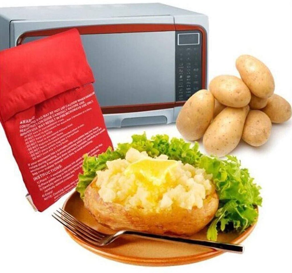 1-8x Kartoffelbeutel Mikrowelle Beutel Wiederverwendbar Waschbar Kartoffeltasche 