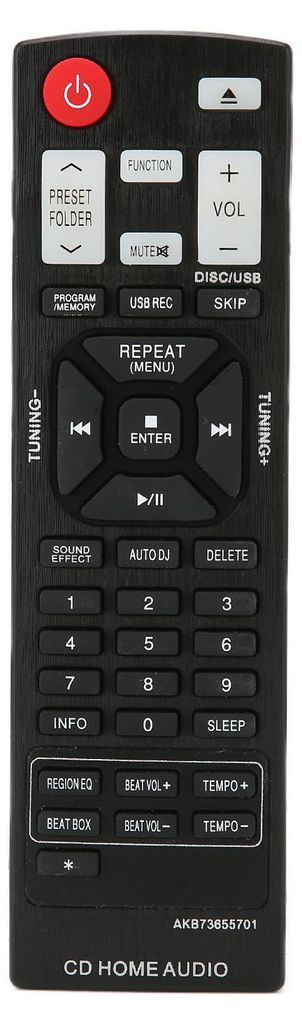Ersatzfernbedienung – keine Programmierung erforderlich – Ersetzen Sie die Fernbedienung für Ihr LG Mini HiFi-System (Heim-Audio)