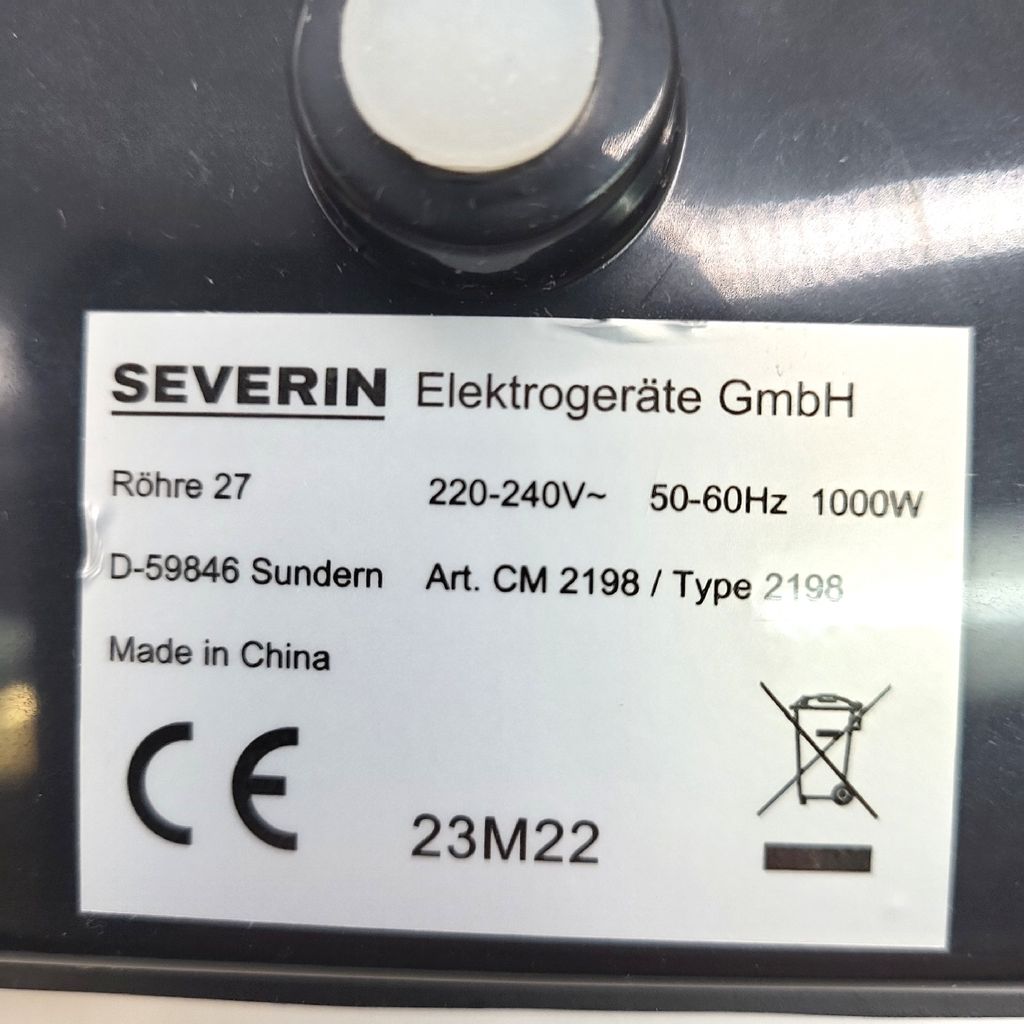 Naleśnikarka SEVERIN CM 2198 1,000 W czarna Zdjęcie produktu 16
