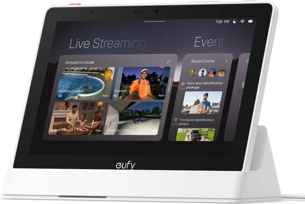 Eufy T87A03W1, Bílá, Dotyk, LCD, 20,3 cm (8"), 1280 x 800 Obrázek produktu 