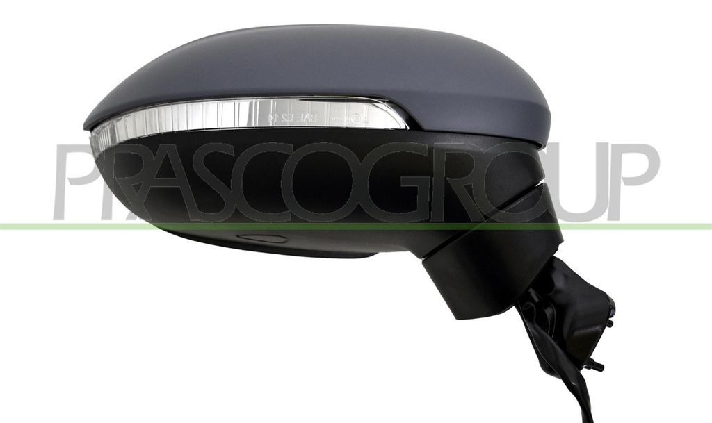 PRASCO VG0567313 Außenspiegel Seitenspiegel Rechts für VW Passat Variant (3G5, CB5) Beheizt Konvex Grundiert Elektrisch