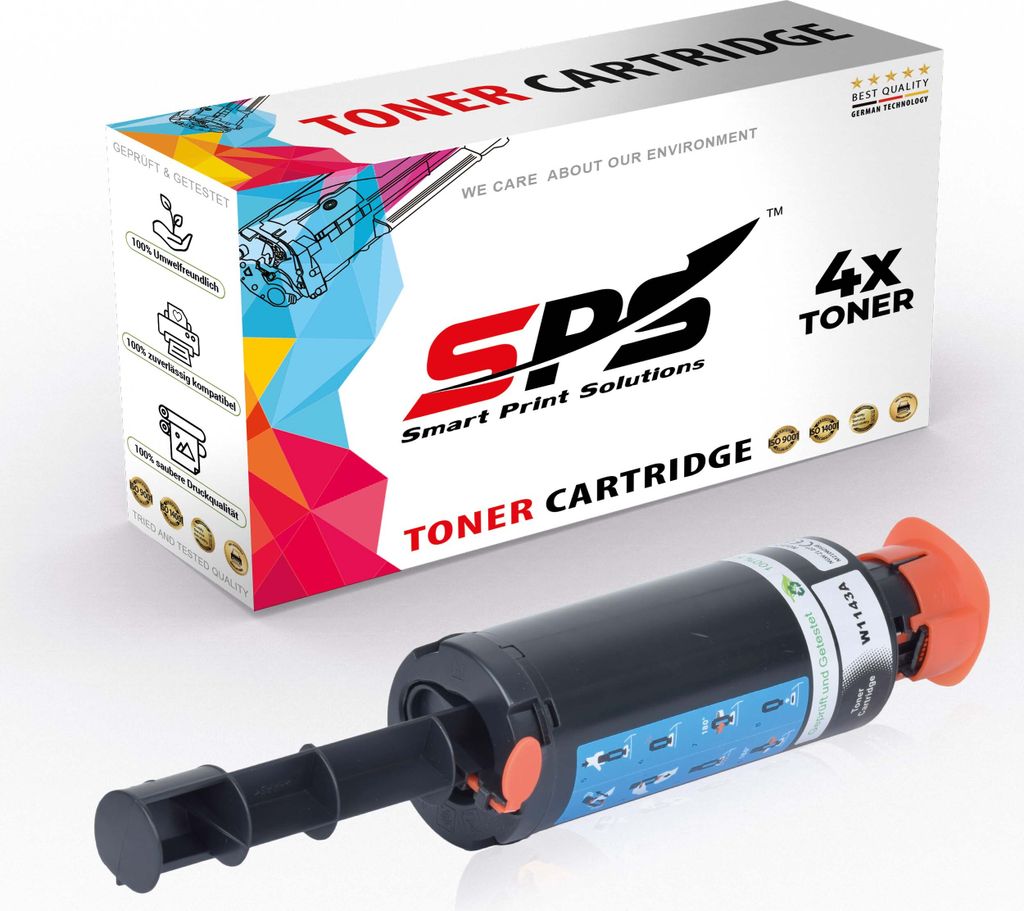 4x kompatibel SPS W1143A 103A Toner Schwarz für HP Neverstop Laser 1001NW