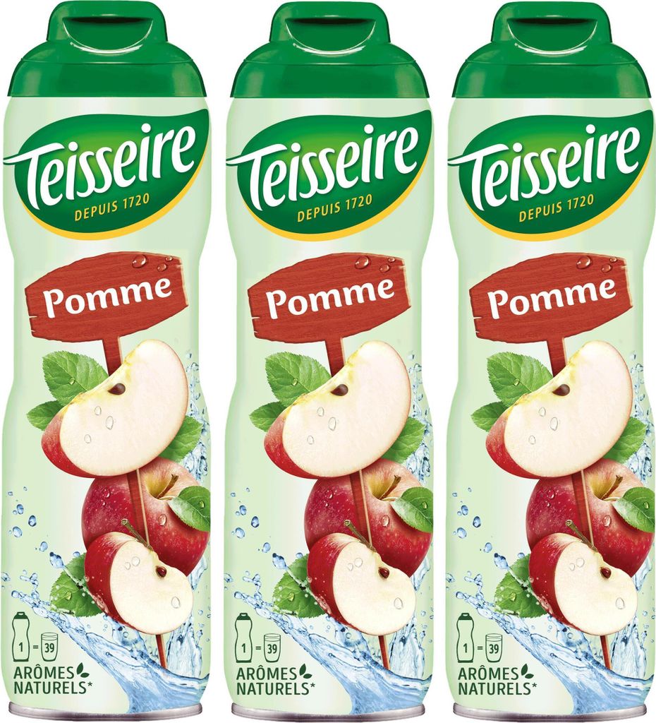 Teisseire Getränke-Sirup Apfel 600ml - Intensiv im Produktbild 