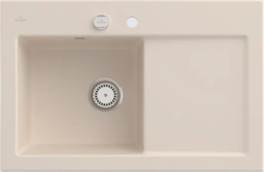 Villeroy & Boch Keramikspüle 677202FU, Subway 45 Einbauspüle inkl.