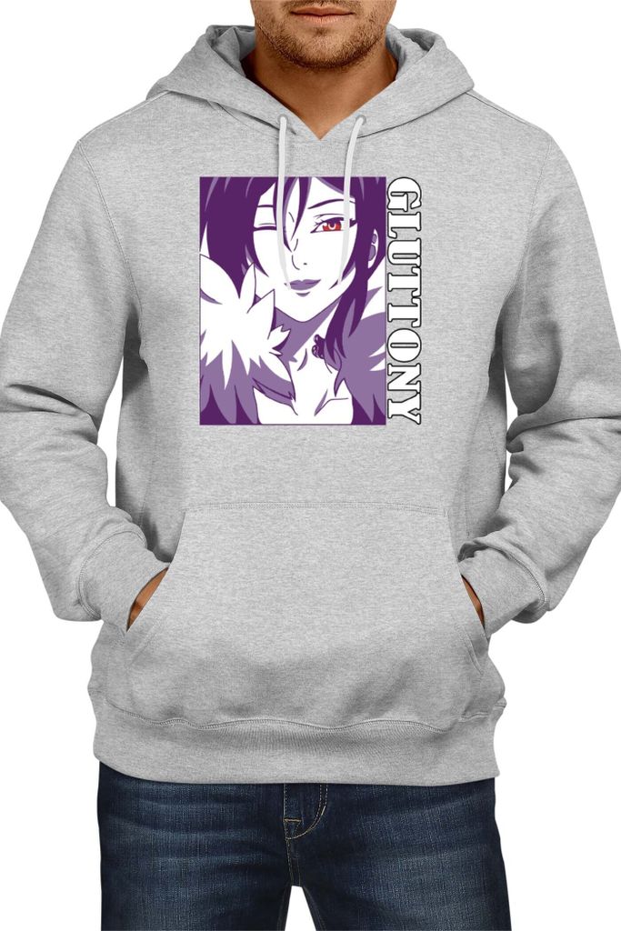 Herren Kapuzenpullover Japan Animation Manga Anime Comics The Seven Anime Deadly Manga Sins Merlin Merlin, Man XL / Grau