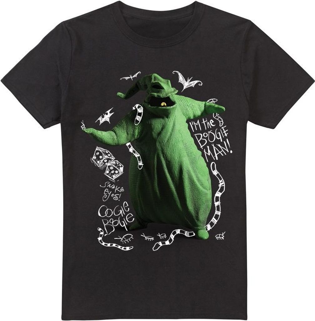 The Nightmare Before Christmas - "I'm Oogie Boogie" T-Shirt für Herren TV4247 (L) (Schwarz)