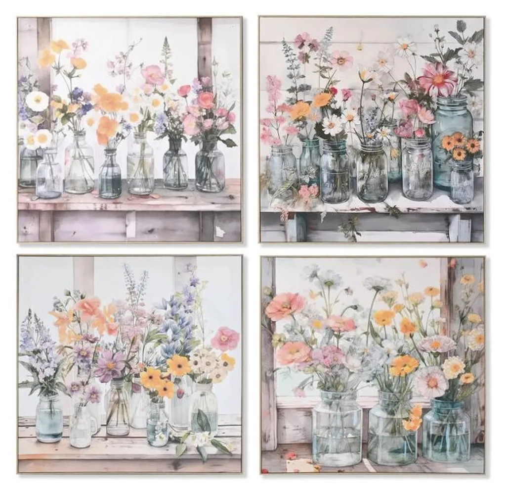 Toile ESPRIT 80x80 cm pour Décoration Salon - Idéal Grand Mur Blanc