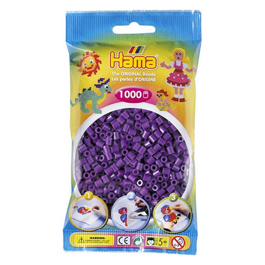 Hama-Perlen Lila 1000Stück, 1Beutel Produktbild 