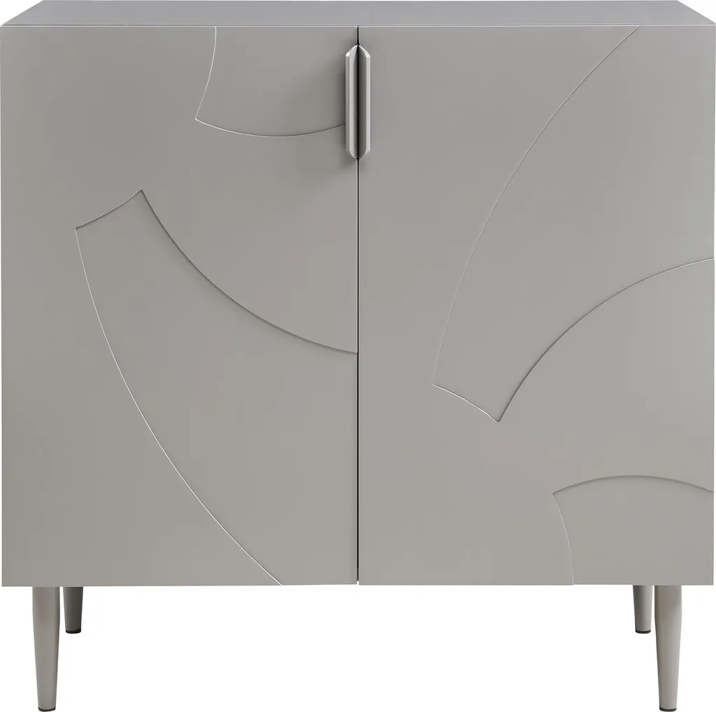 Buffet Starvili Gris : Solution de Rangement Compacte pour Petit Salon - 5