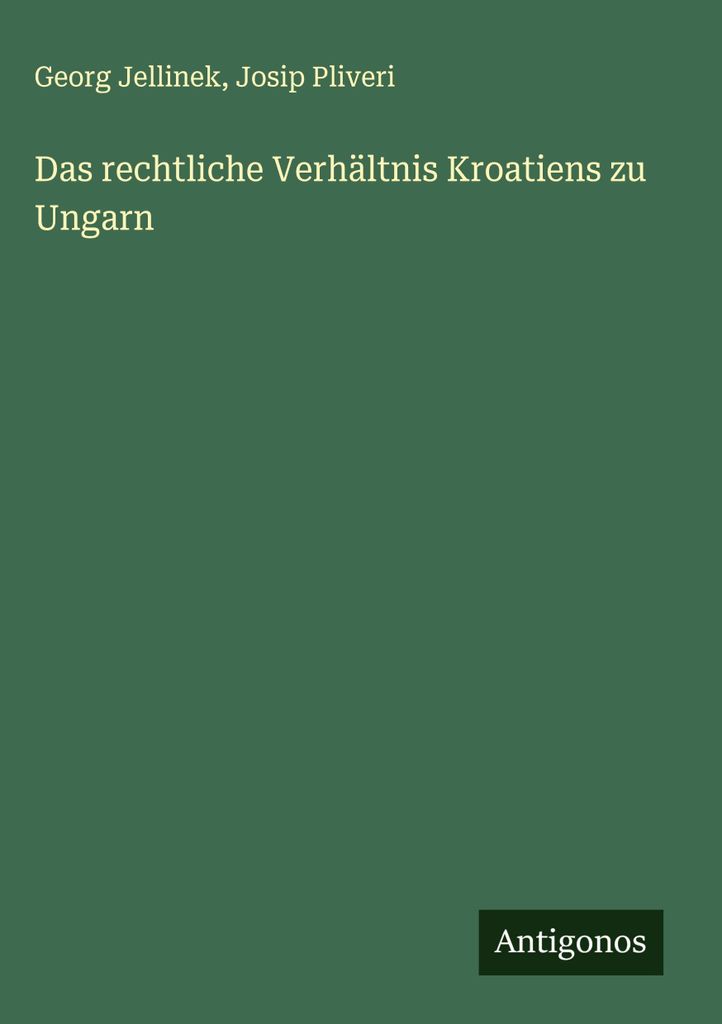 Das rechtliche Verhältnis Kroatiens zu Ungarn