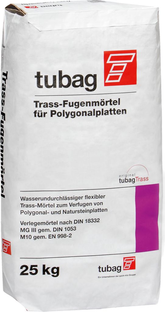 tubag Trass-Fugenmörtel für Polygonplatten 25 kg