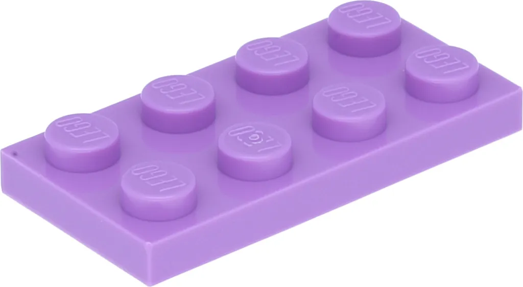 Lego 3020 Lavande Moyenne - 250 Plaques 2x4 pour Créations MOC Pro
