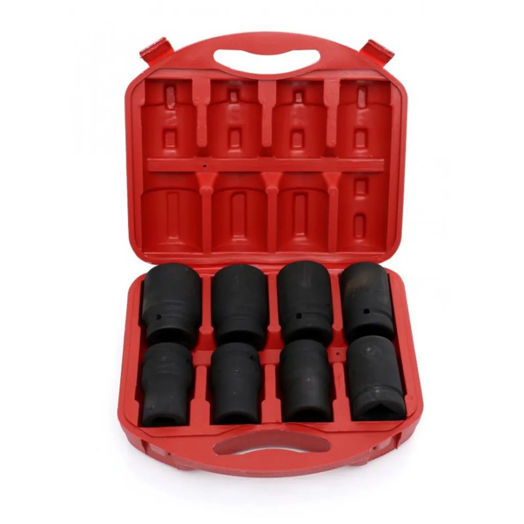 Clés à chocs 1 pouce en acier renforcé 8 pièces Kraft&Dele modèle KD10216