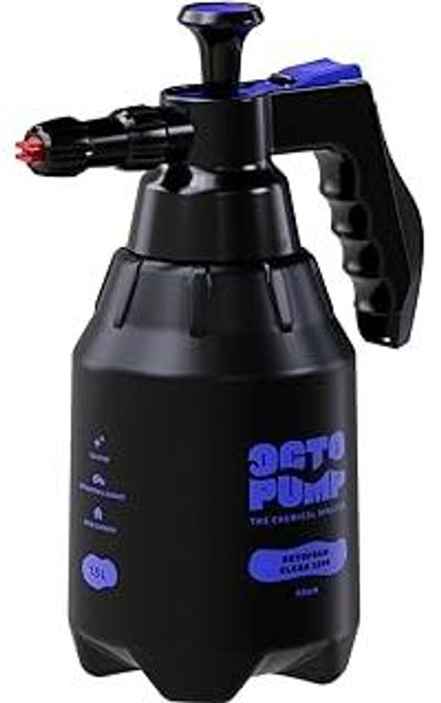 OctoFoam Clean 1500 | Premium-Schaumsprüher mit Zerstäuber |1500 ml | Geeignet für alkalische Medien und Reiniger | Haus, Garten, Werkstatt und ...