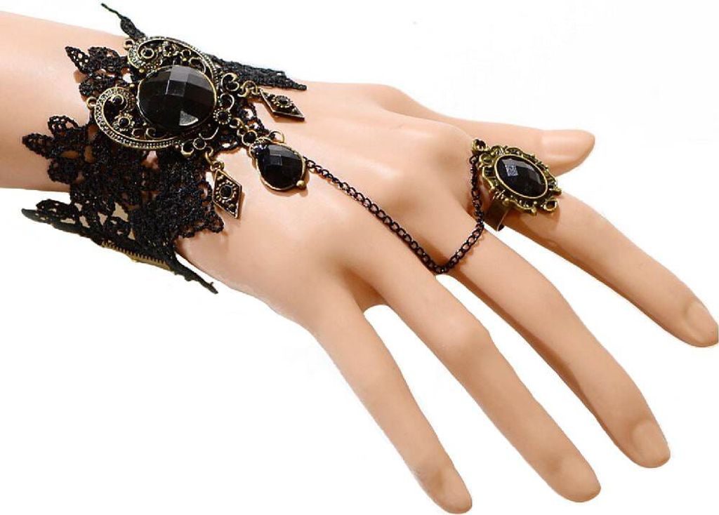Oblique Unique Damen Armband Gothic Collier Spitze - Armband 2