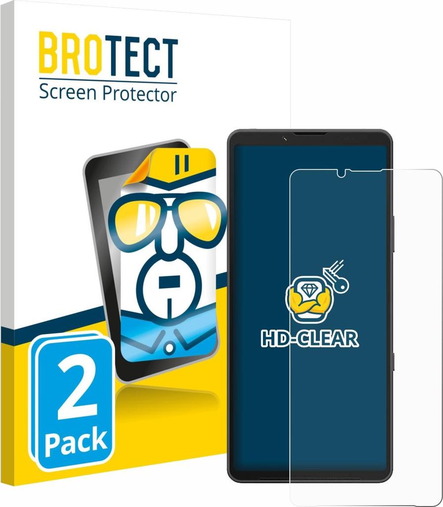 2x Für Sony Xperia 10 VII (case-friendly) Schutzfolie BROTECT Displayschutz Display Schutz Folie Klar Transparent