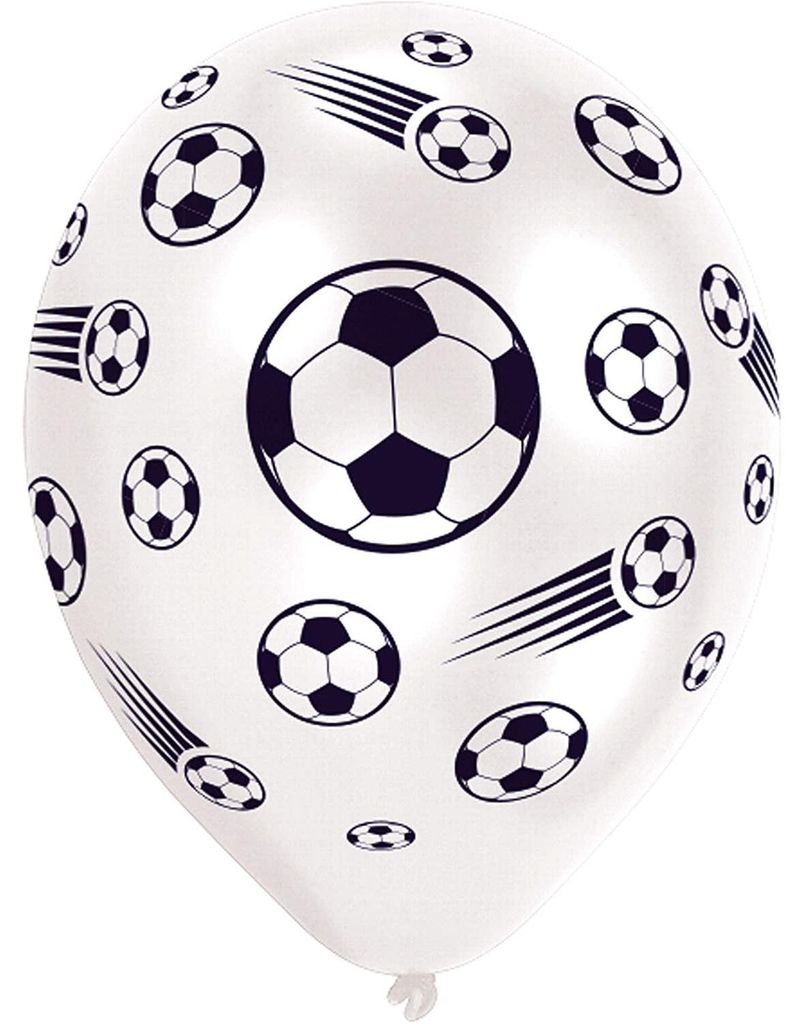 Amscan - Futbalové balóny (čiernobiele, balenie po 8 ks) Obrázok produktu 