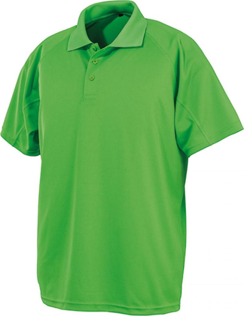 SPIRO S288X | Herren Performance Aircool Polo, Polyester eye-bird-Mesh - Farbe: Lime - Größe: XXL