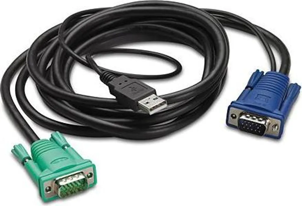 Câble KVM USB APC pour Rack LCD - Connexion Serveur Distance 3m