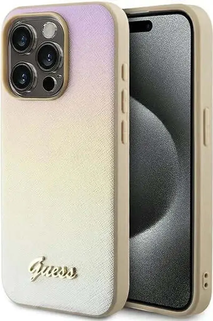 Custodia Rigida Guess Per IPhone 14 Plus: Eleganza Oro In Versione 4G