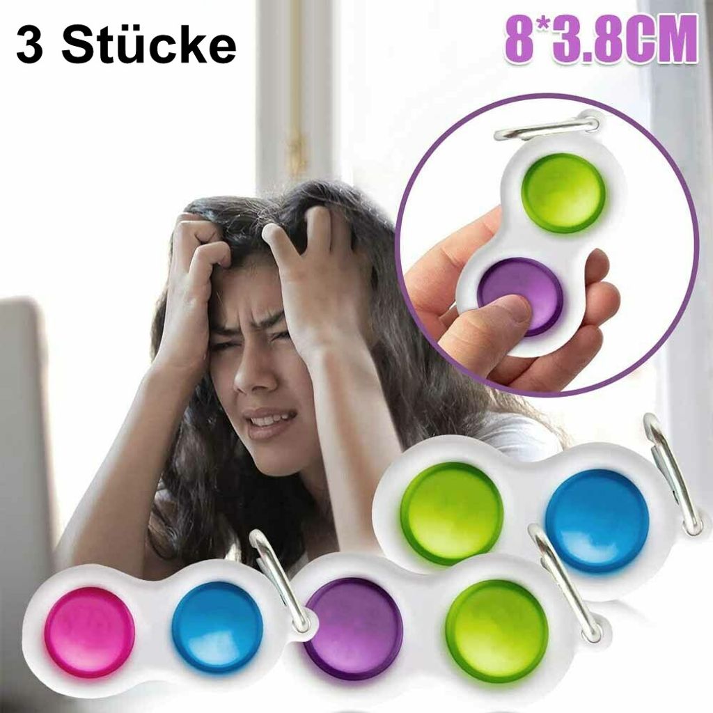 Baby Simple Dimple Sensory Fidget Toy Silicone Flipping Board Kids Adult Gift 