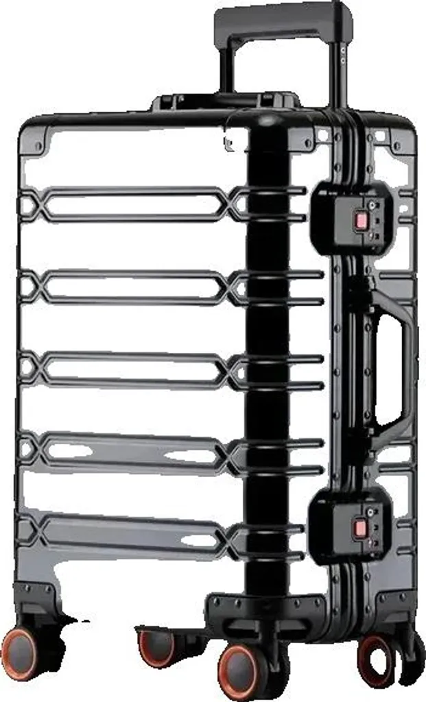 Valise cabine business en aluminium noir 20 pouces pour le travail