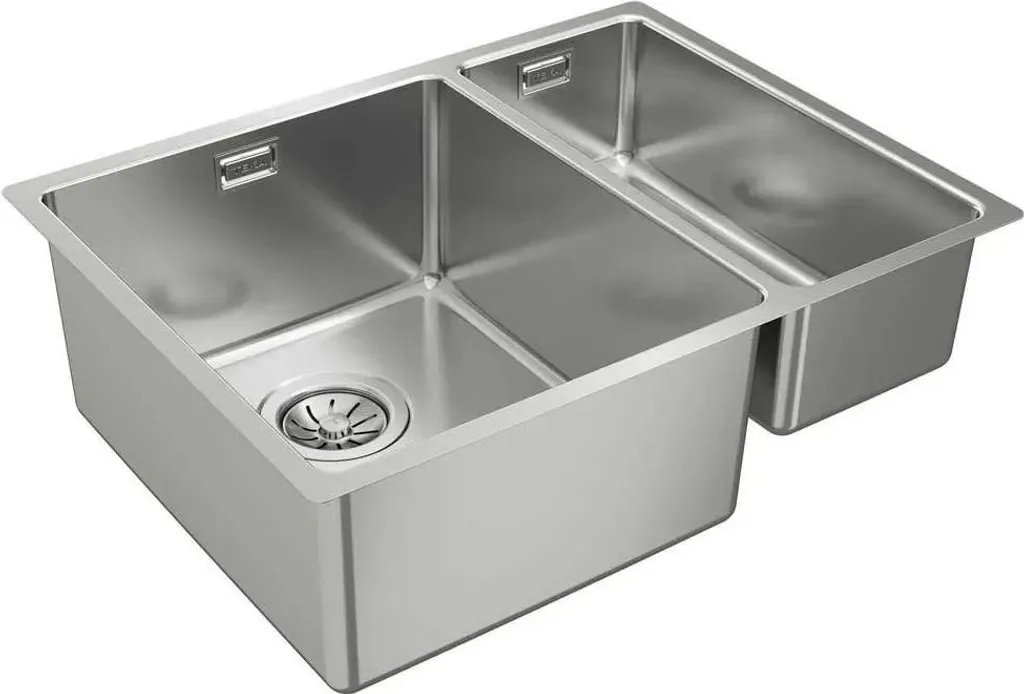 Teka Belinea Rs15 2C 580 Silentsmart - Évier double bac Inox Argent