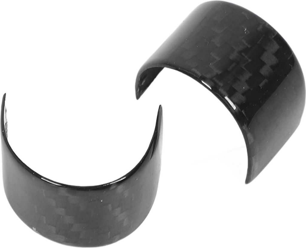 Lenkrad-Top-Marker, trockener Kohlefaser-Auto-Mittellinien-Aufkleber, Ersatz für Fiat 500 2020-2023