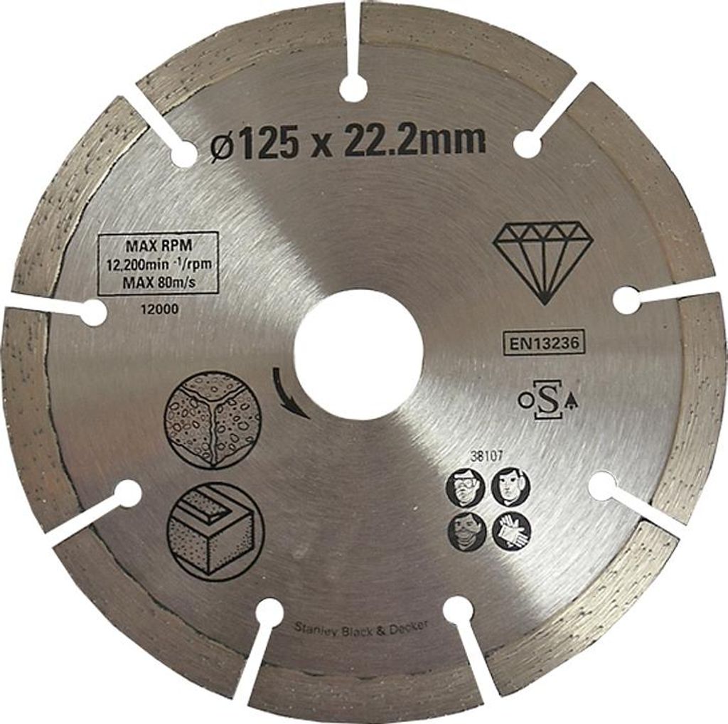 Diamantscheibe 125 Mm Für Beton - S/Sta38107