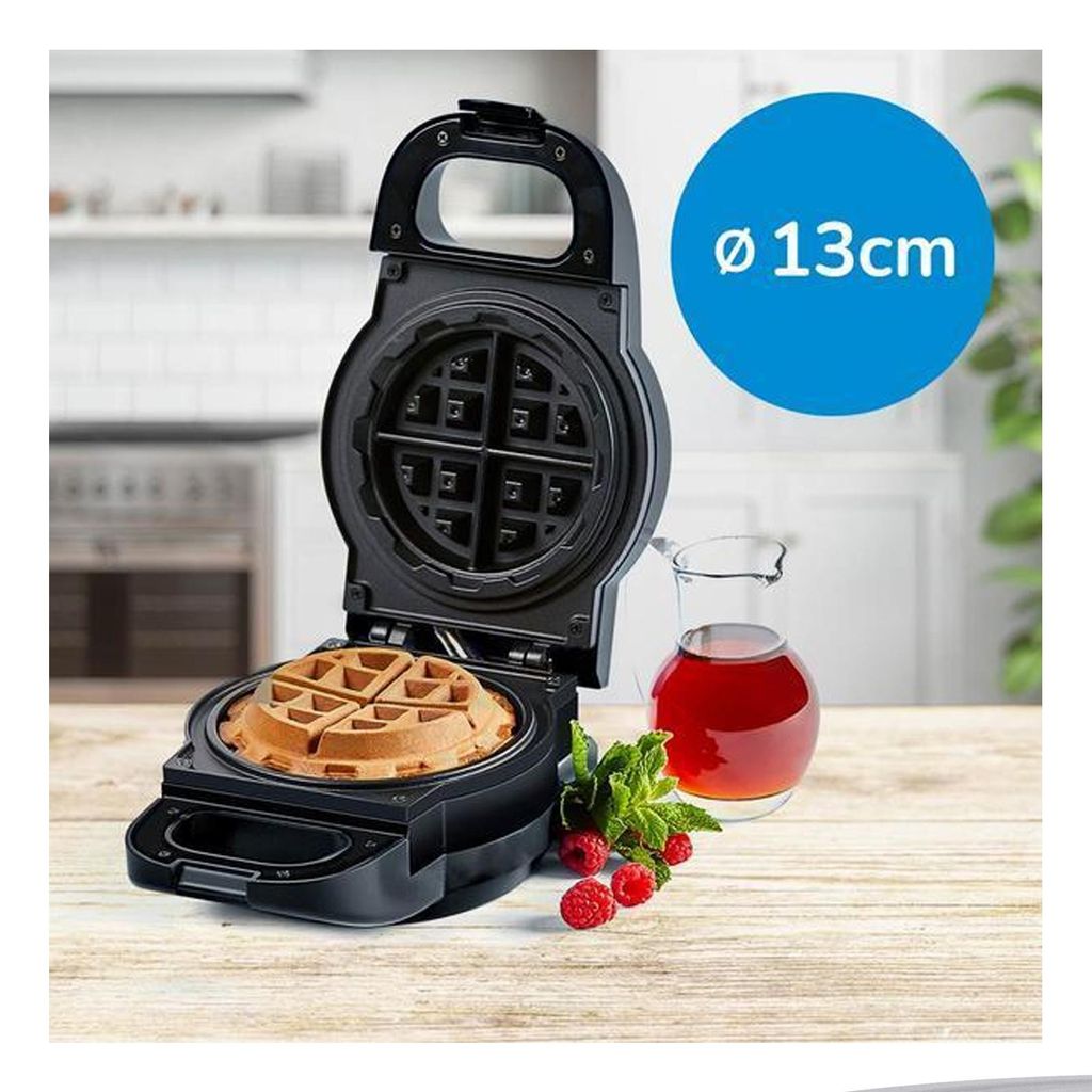 Power XL Waffle Star, 1 Waffel(n), Kreis, Schwarz, 13 cm, Produktbild 