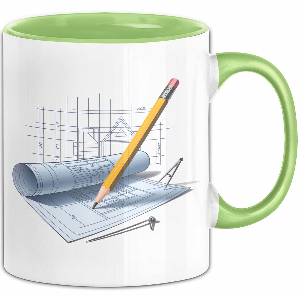 Architekt Tasse Geschenkidee Designprofi Lustiger Spruch Geschenkidee Lustig (Grün)