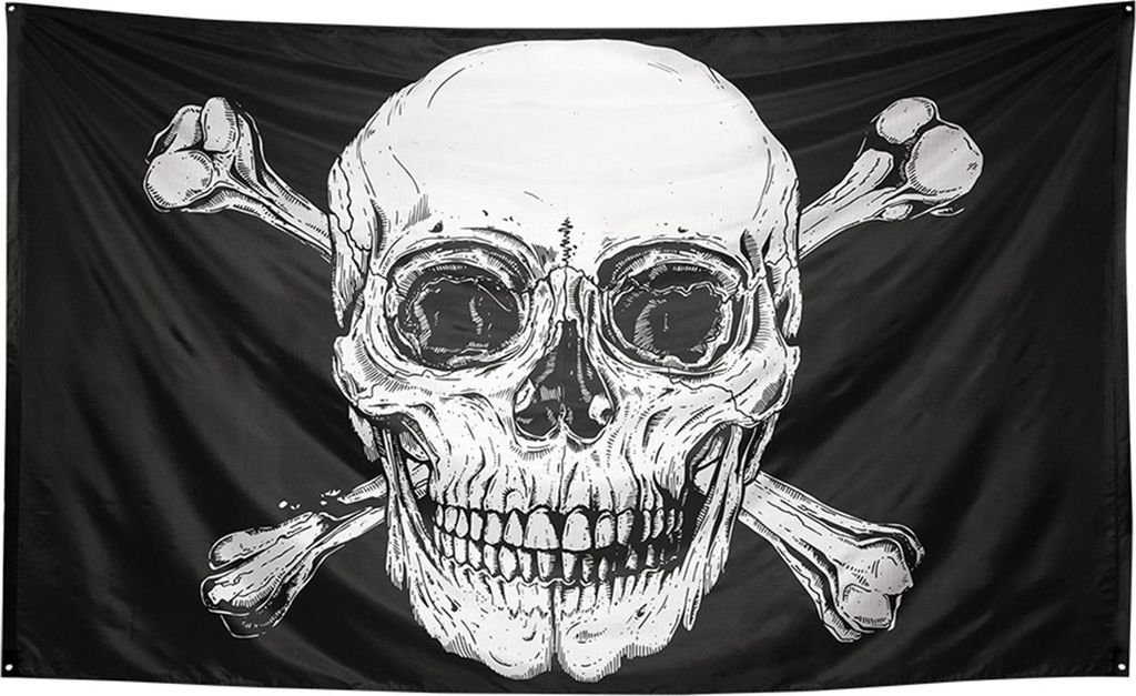 Piratenvlag XXL mit 200 x 300 cm