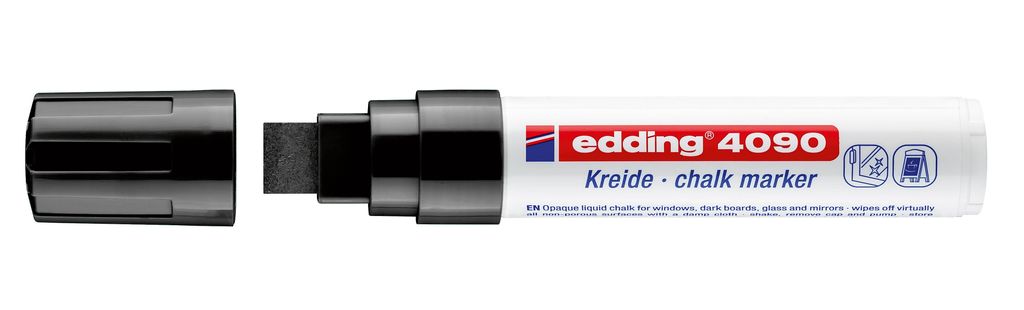 edding Kreidemarker Schwarz 4090 Produktbild 
