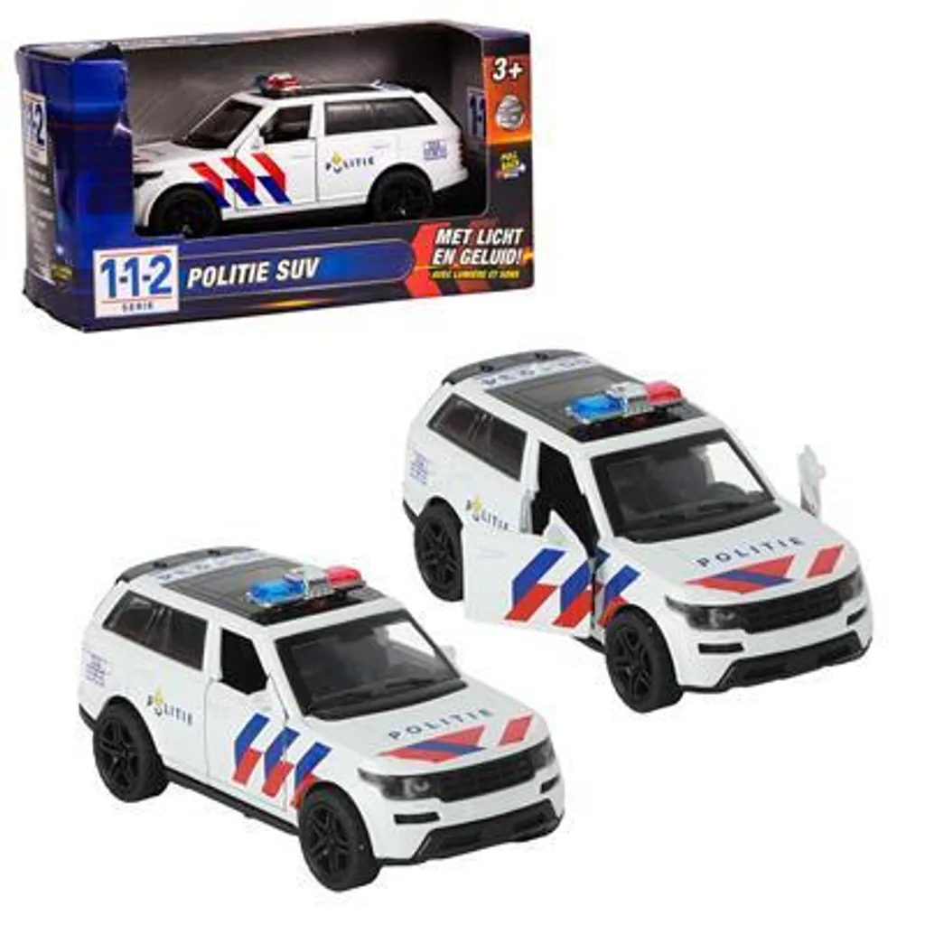 Jouet Véhicule de Police 1:36 SUV Interceptor avec Sirène et Lumière