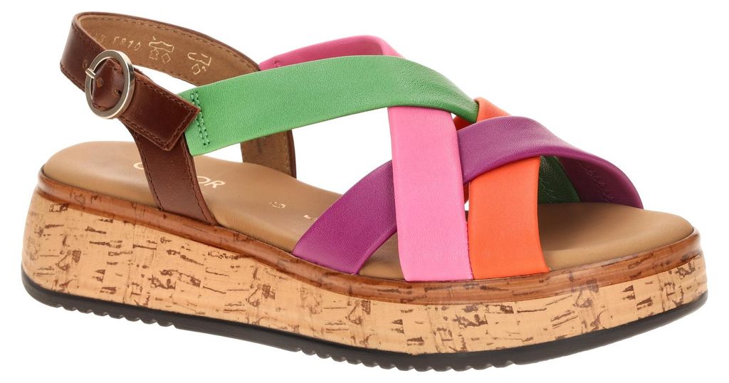 Gabor 82.743 Damen Sandalette - Riemchen Sandalen mehrfarbig NEU