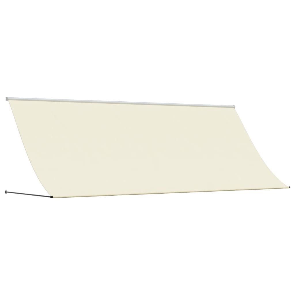 vidaXL Markise Einziehbar Creme 400x150 cm Stoff und Stahl Produktbild 