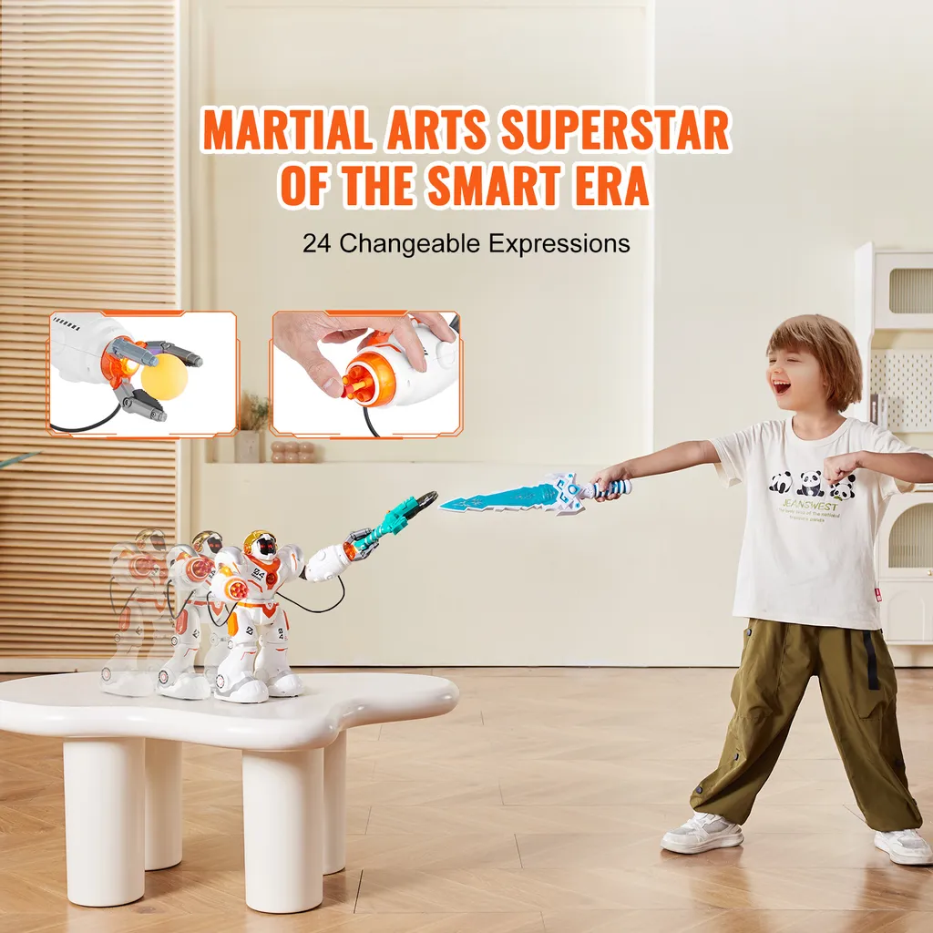 Robot Combat Programmable avec Lanceur de Boules et Mode Danse RC