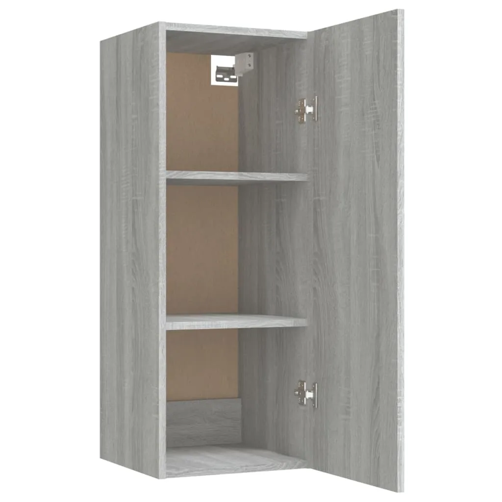 vidaXL Armadio VIGO 90x55x170 cm in Legno Massello di Pino Grigio